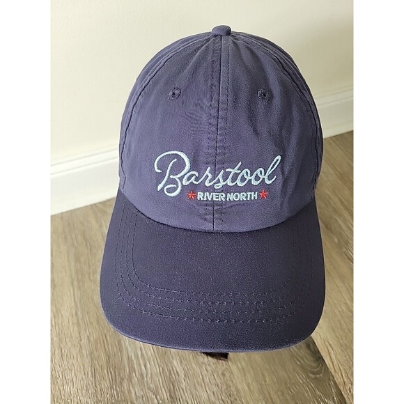 Barstool Sports River North Stanton & Bowery Baseball Cap Hat Navy Strapback - Picture 2 of 8